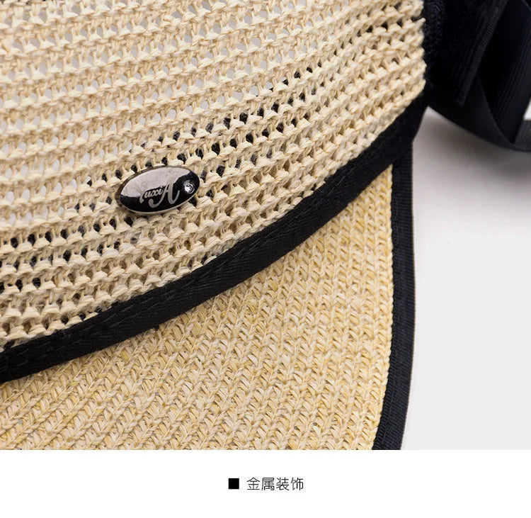 The Adjustable Ribbon Open-Top Straw Hat