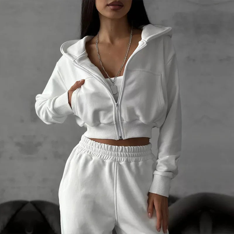 The Zip Hoodie Trouser Set