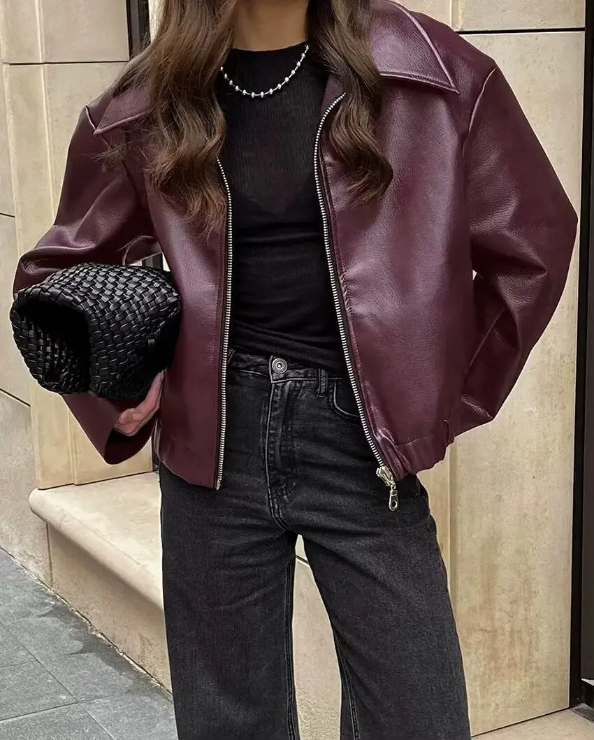 The Bordeaux Moto Jacket