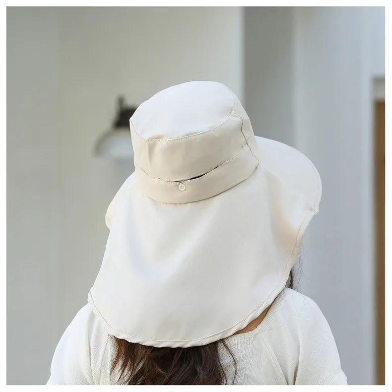 The Wide Brim Neck Cover Safari Cap