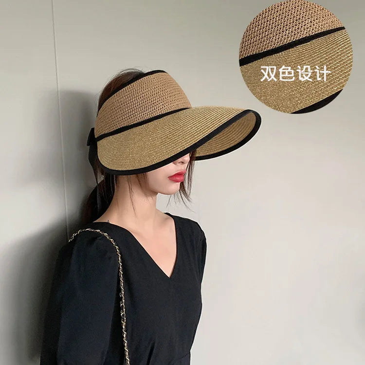 The Adjustable Ribbon Open-Top Straw Hat