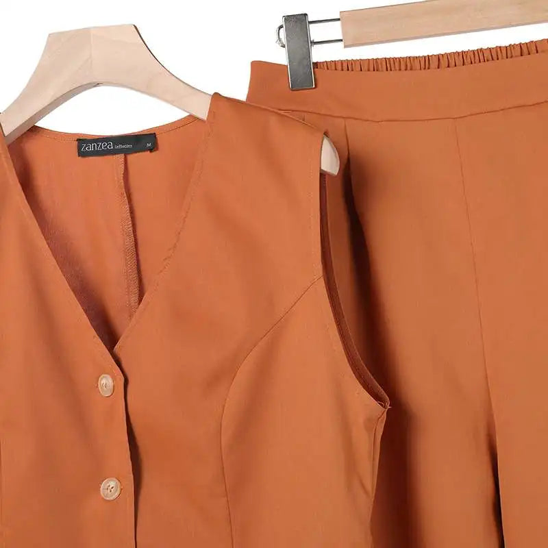 The Wide Leg Vest Co-Ord