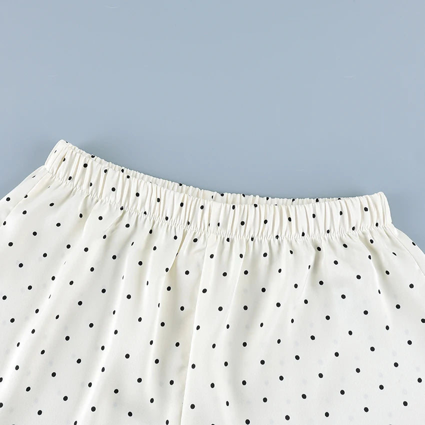 Linad Summer Street Chic Polka Dot Mini Pants Women Casual Loose Elastic Waist Shorts Fashion High Waist Shorts Female 2026