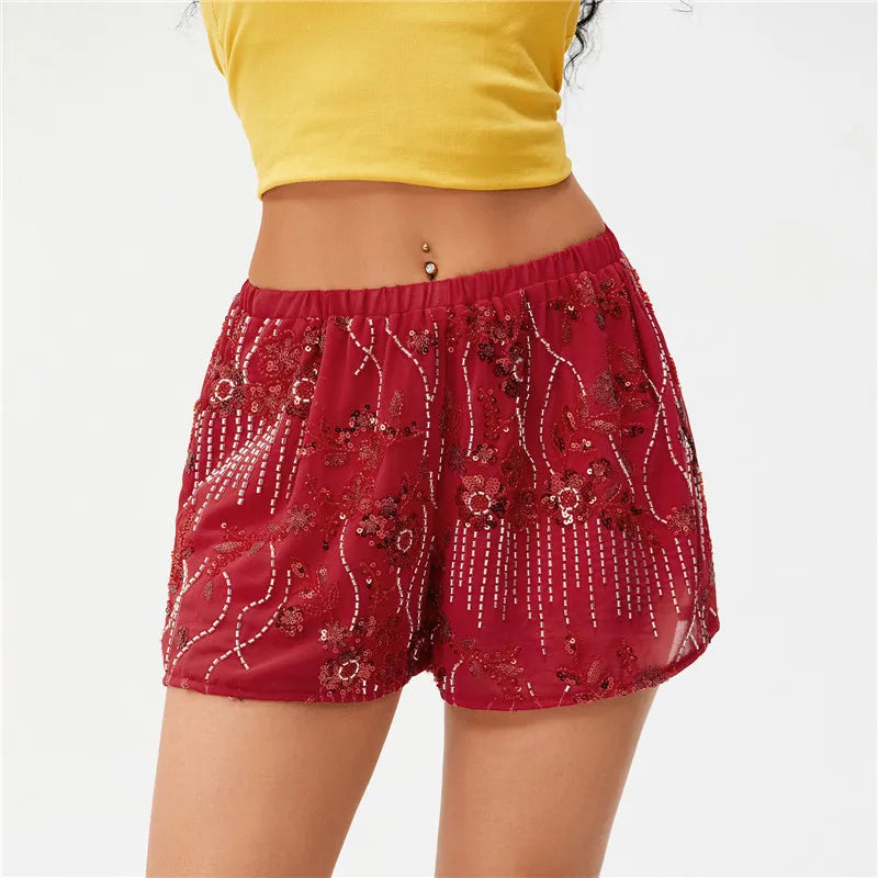 The Y2K Sequin Mini Short