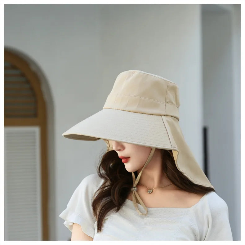 The Wide Brim Neck Cover Safari Cap