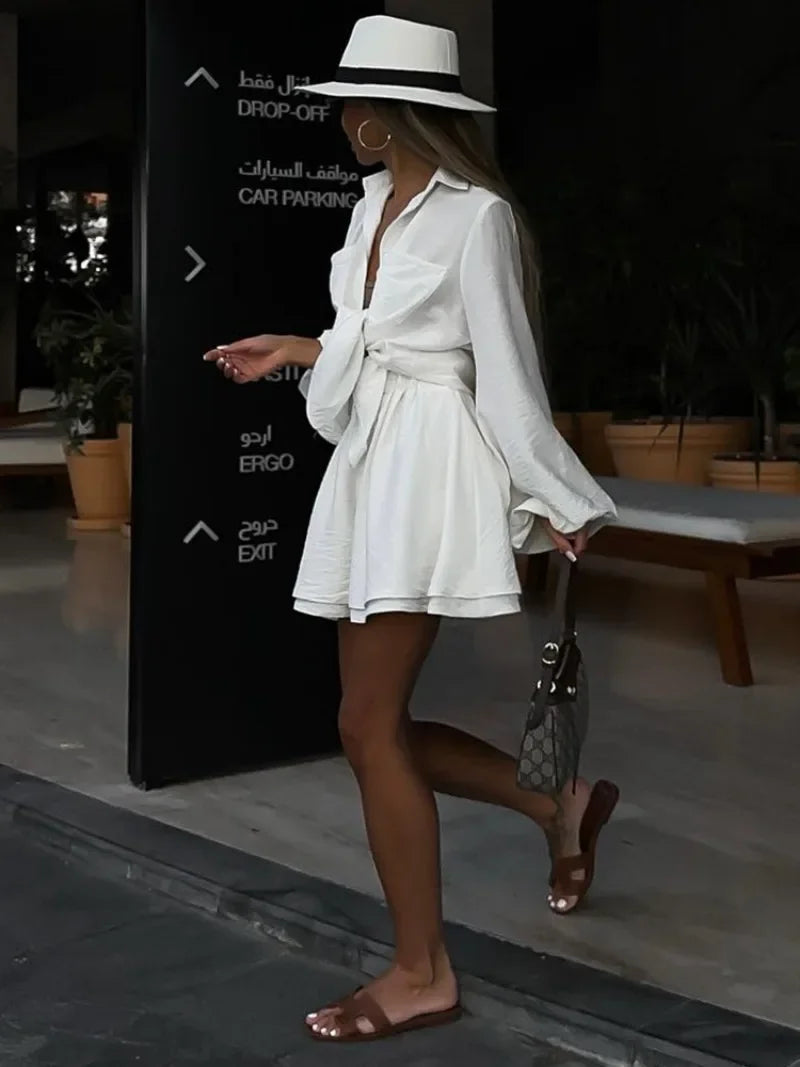 Casual Loose Short Sets For Women 2 Piece Sets Womens Outfits Spa Holiday Baggy Fashion Shorts Suits Woman Summer