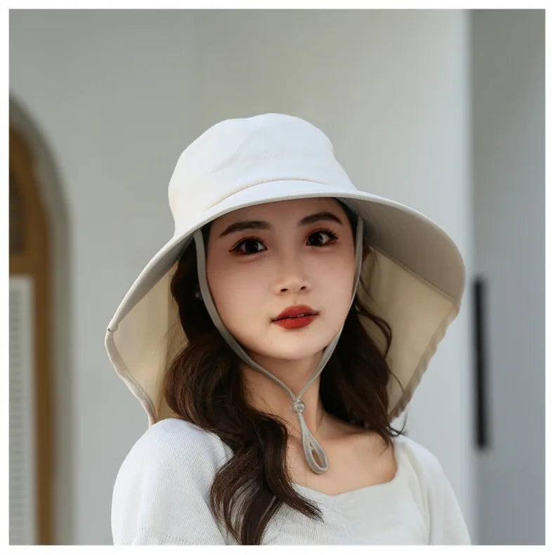 The Wide Brim Neck Cover Safari Cap