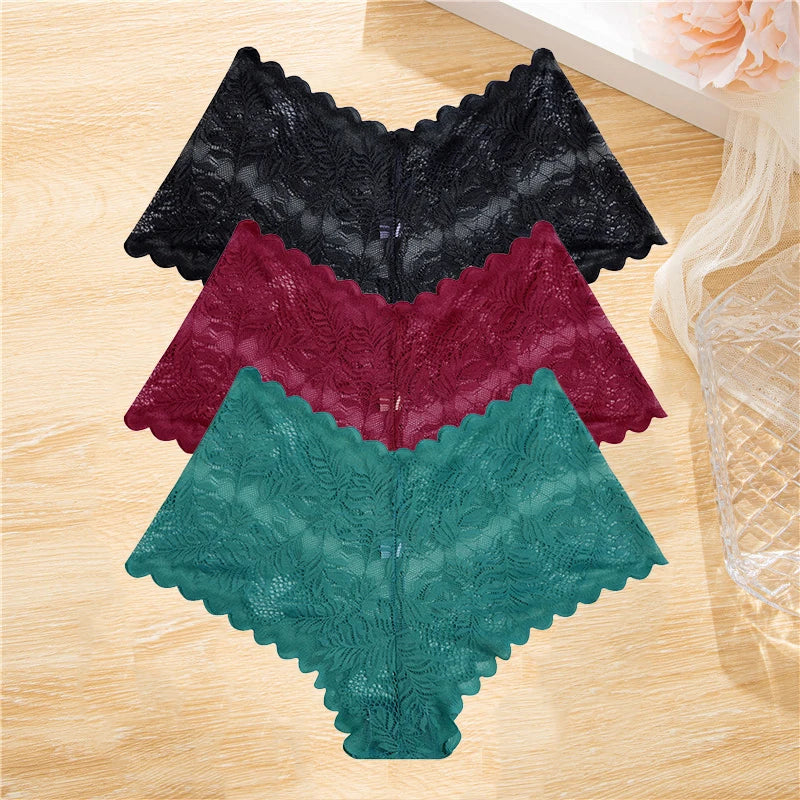 The 3-Pack Lace Boyshort Panty Set