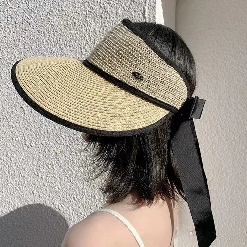 The Adjustable Ribbon Open-Top Straw Hat