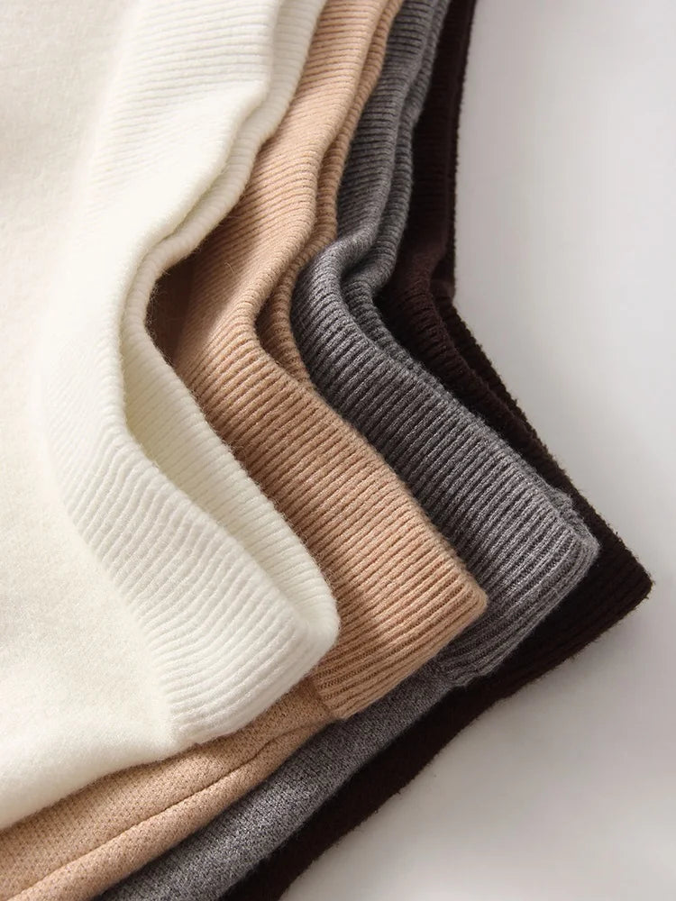 Black Mini Pleated Skirt Gray Women Elastic Waist Short Knitted Skirt For Autumn White A Line Knit Short School Skirt For Women