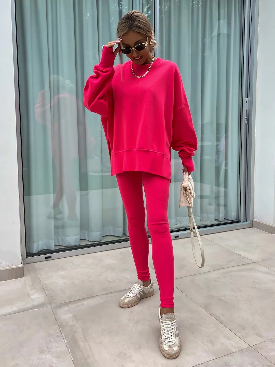 The Oversized Knit Trouser Set