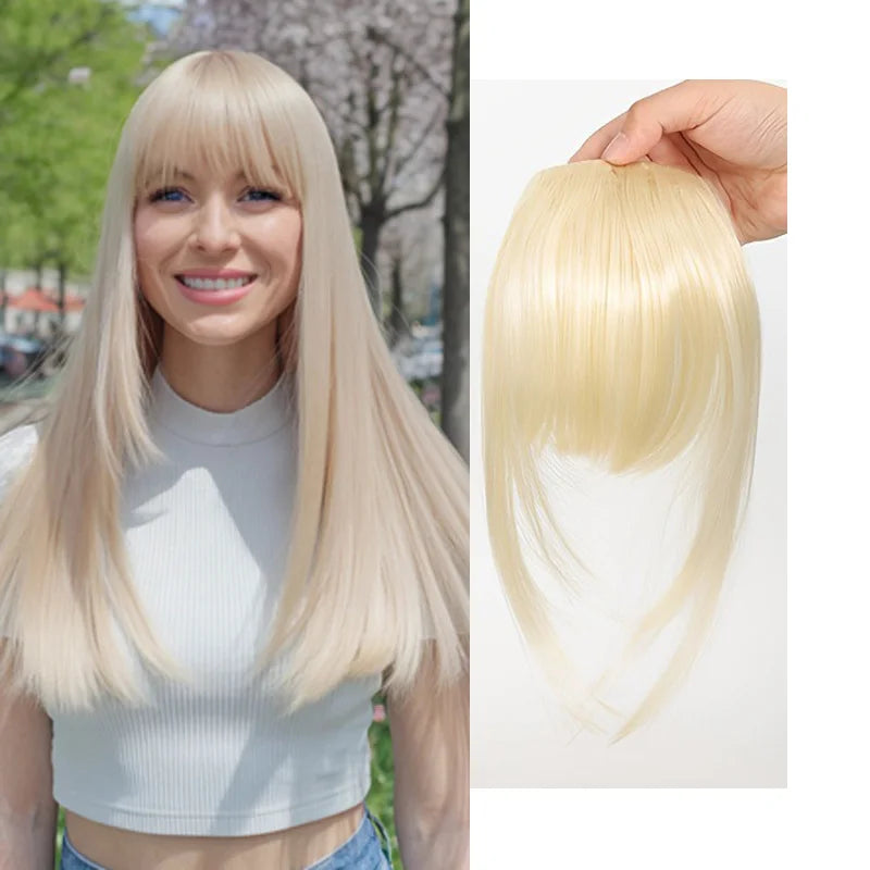 The Wispy Fringe Clip-In Bangs with Sideburns