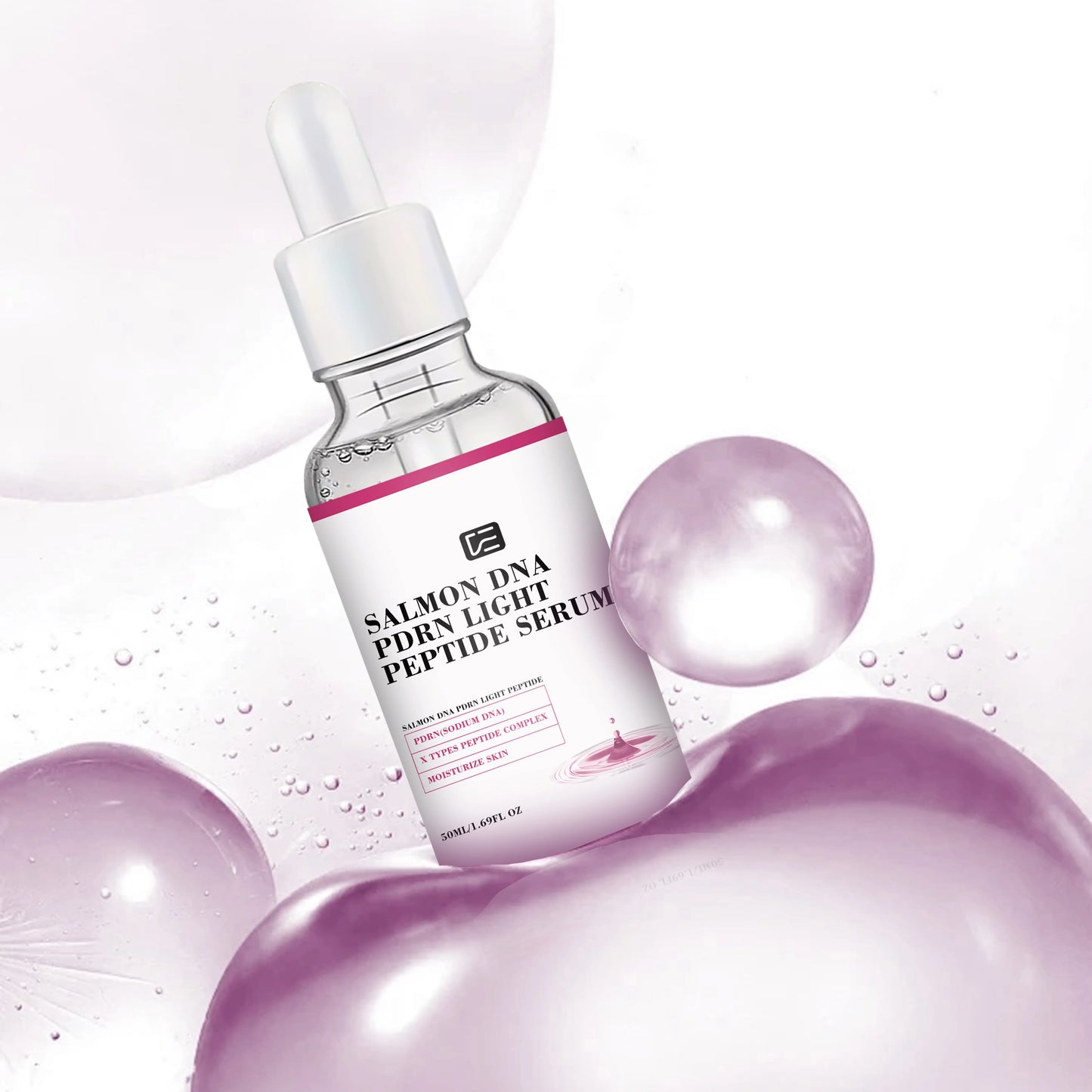 SALMON DNA PDRN LIGHT PEPTIDE SERUM: Lightweight Hydrating, All Skin Types, Sensitive-Safe, Ideal for Daily Routine