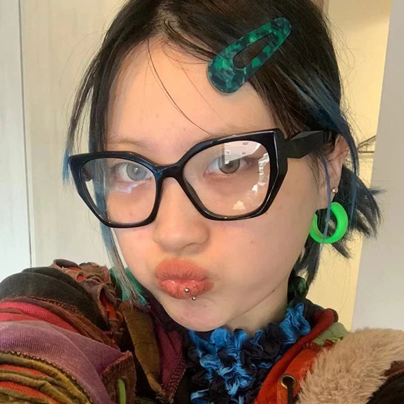 The Transparent Anti-Blue Light Polygon Glasses