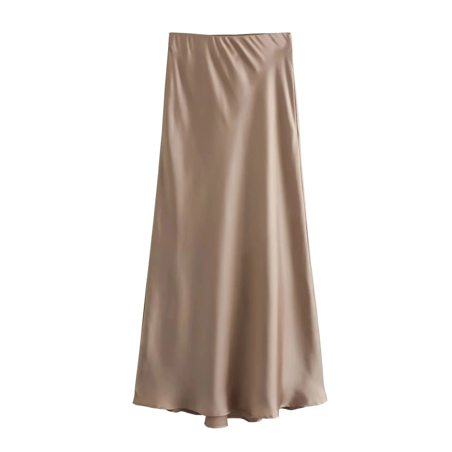 The Vintage Satin Straight Maxi