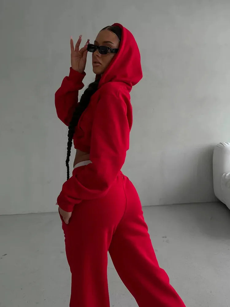 The Zip Hoodie Trouser Set