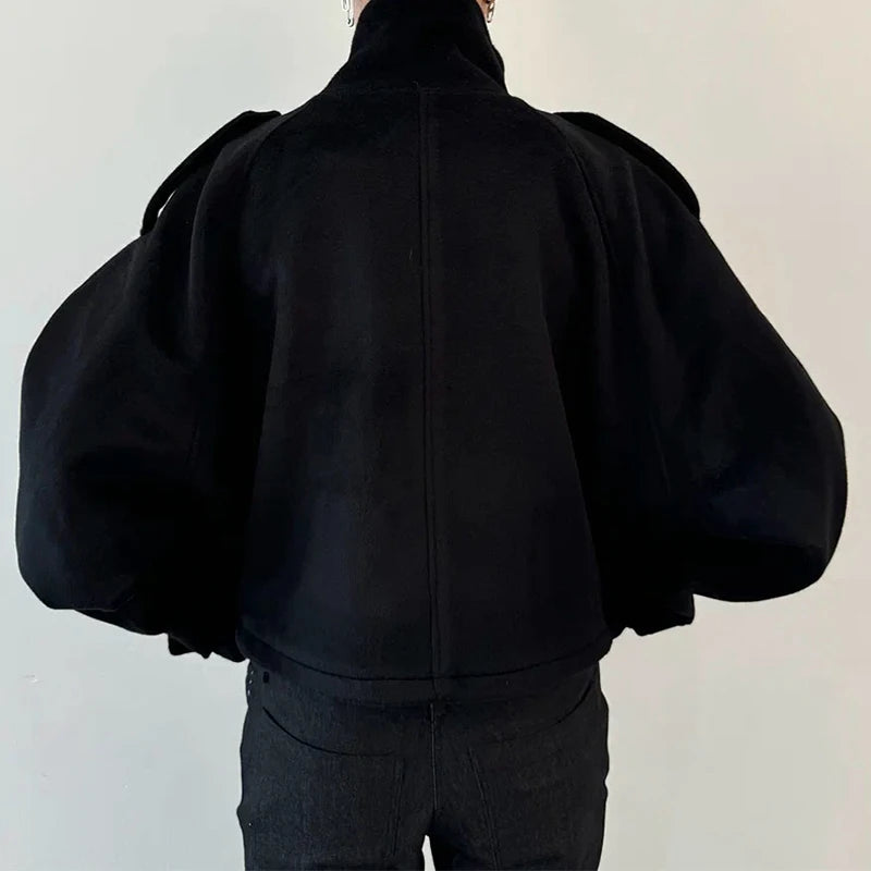 The Woolen Stand Collar Coat