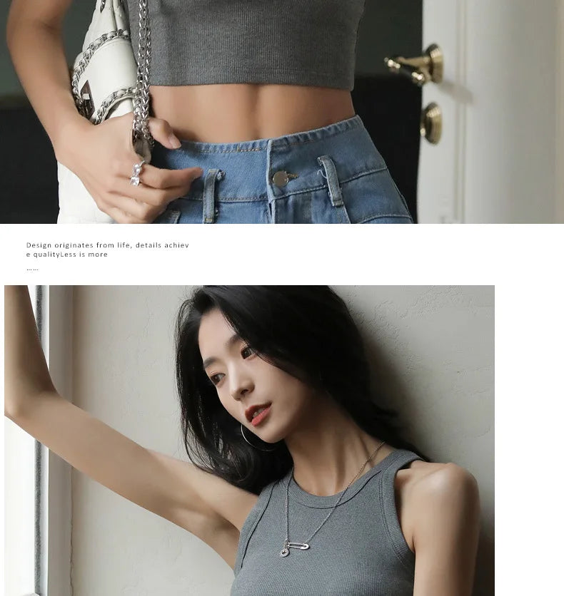 The Bare Navel Backless Crop Vest