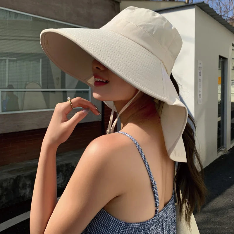 The Wide Brim Neck Cover Safari Cap