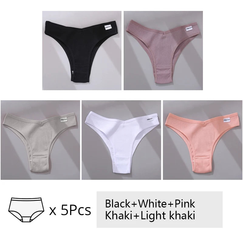 The 5-Pack Cotton Brazilian Brief Set