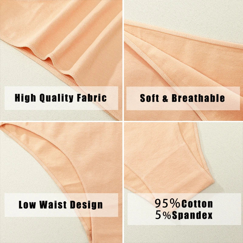 The 4-Pack Seamless Cotton Brief Set