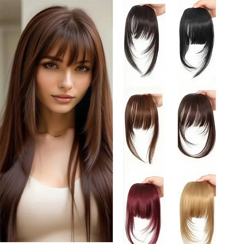 The Wispy Fringe Clip-In Bangs with Sideburns