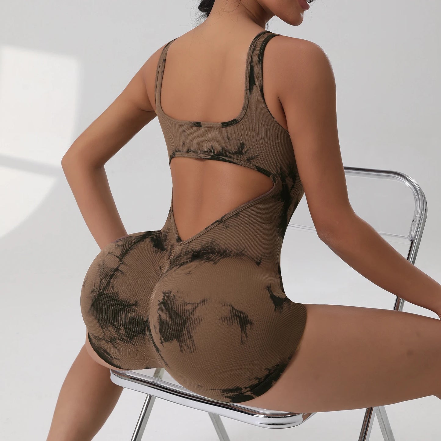 The V-Waist Exposed Yoga Jumpsuit