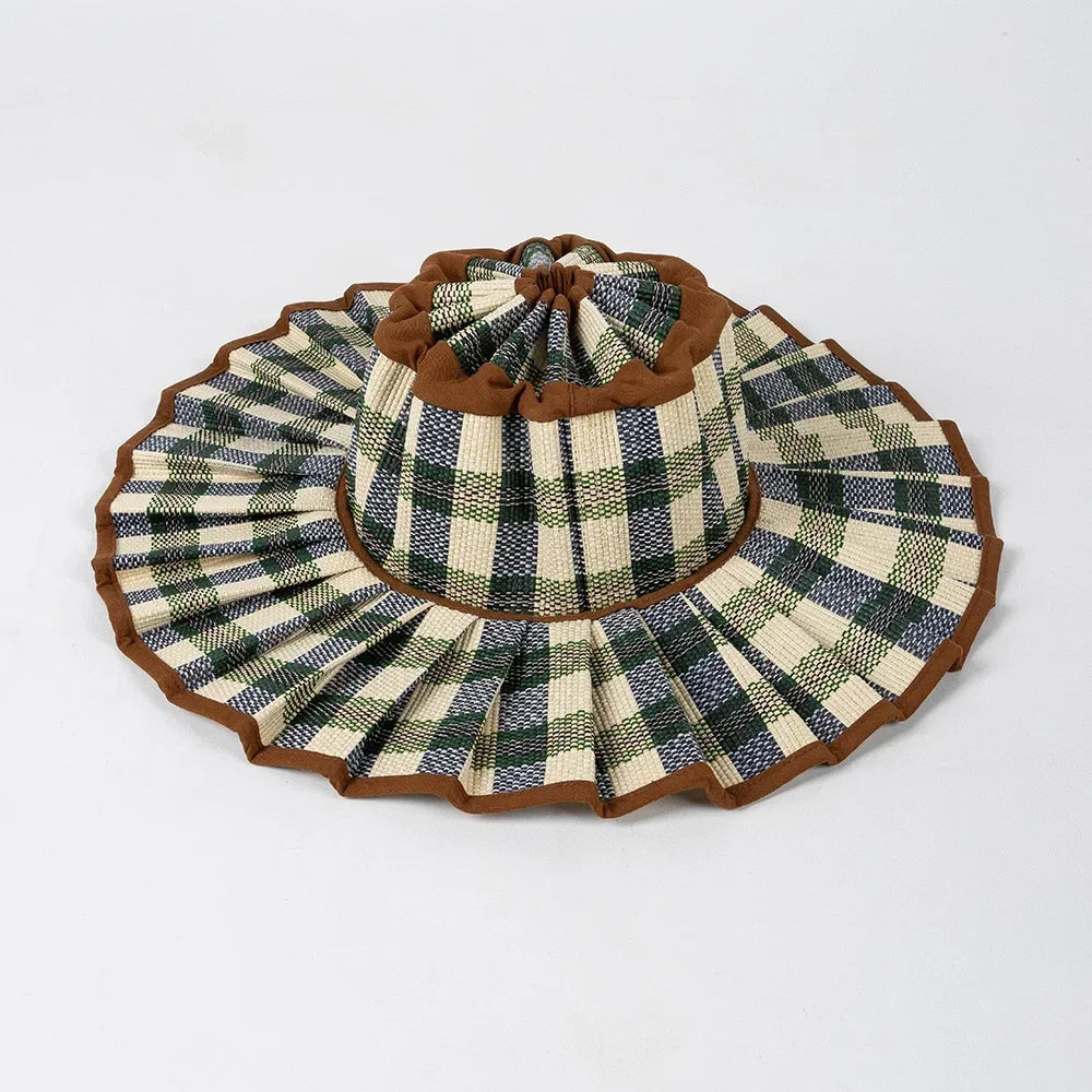 The Y2K Reversible Pleated Straw Hat