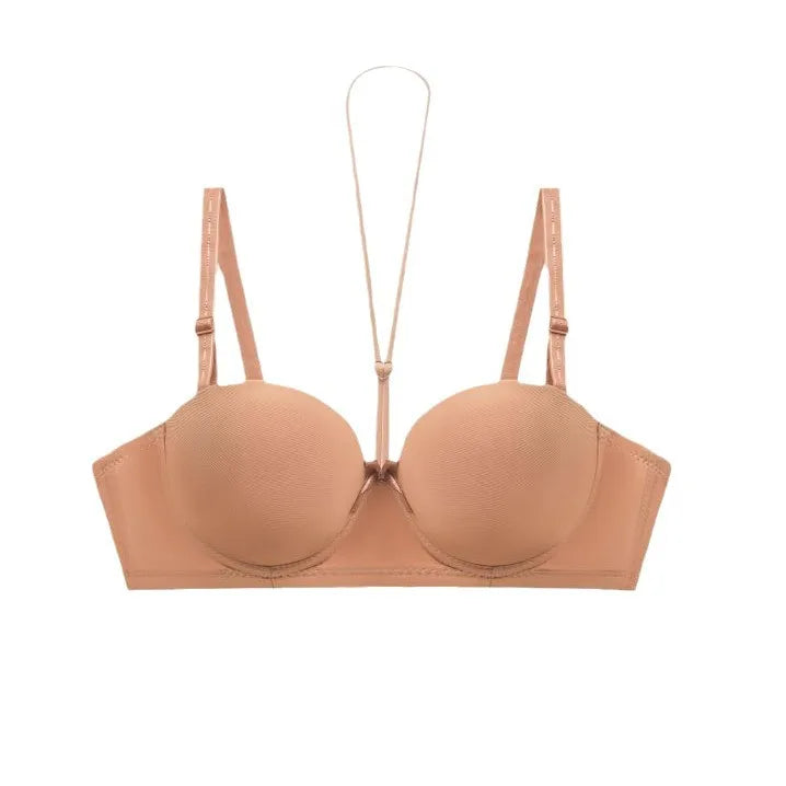 Gratitude More Than Ten Years Of Companionship Buy 3 Bras Get 1 Jewelry Free Neck-Hanging Bra With Two Wearing Gather Sexy Back