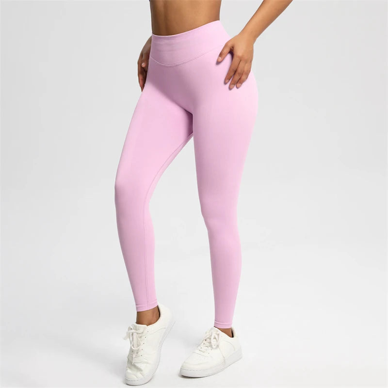 2025 Bum Shaping Leggings Impact Women Seamless Sports Yoga Pants Low Ribbed Band Gym clothes Fitness Workout Scrunch Butt Tight