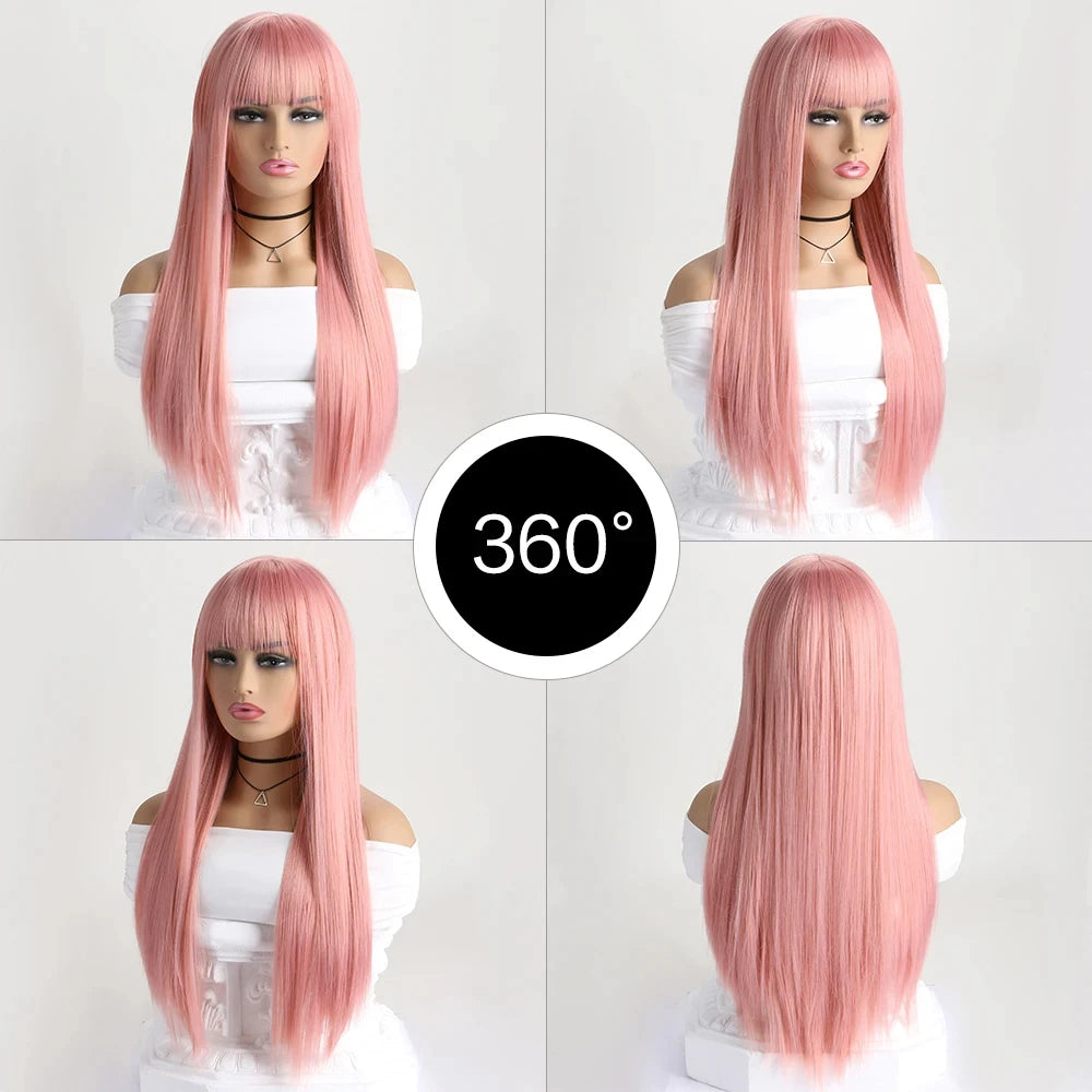 The 26-Inch Long Straight Synthetic Wig