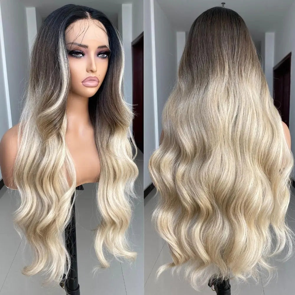 The Blonde Highlight Ombre Lace Front Wig