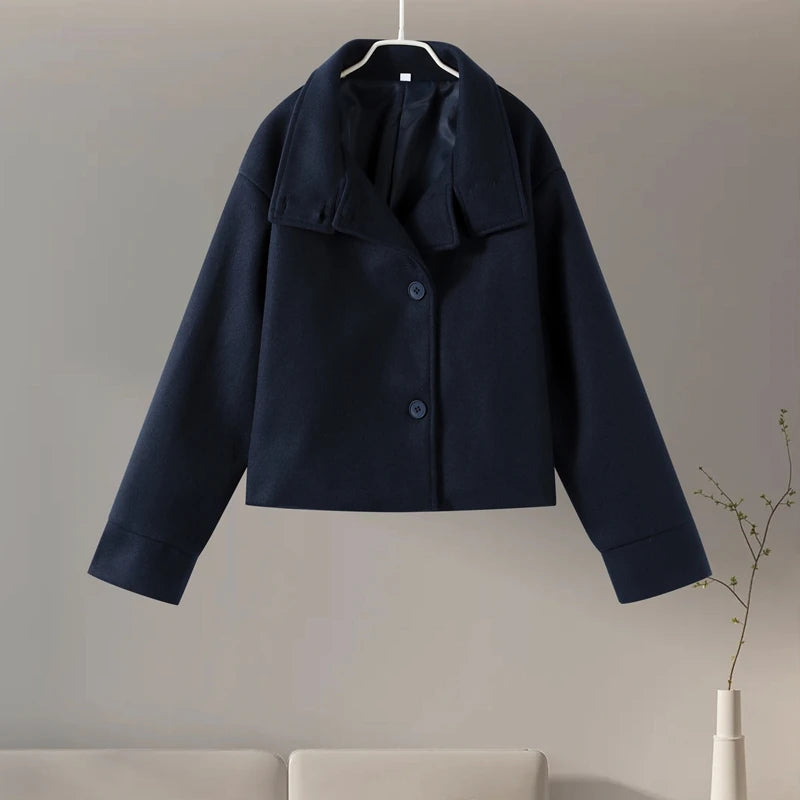 The Woolen Stand Collar Coat