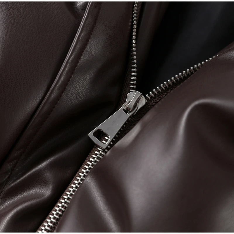 Solid Thicken Short Woman Coats Turn-down Collar Long Sleeve Covered Button Warm Outerwear 2025 Autumn Winter New Lady Jackets
