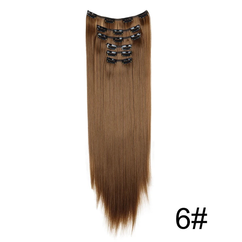 The 24-Inch 16-Clip Straight Hair Extensions
