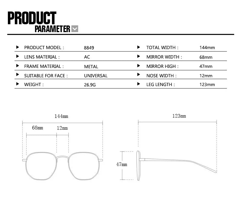 The Vintage Rimless Curved Lens Sunglasses