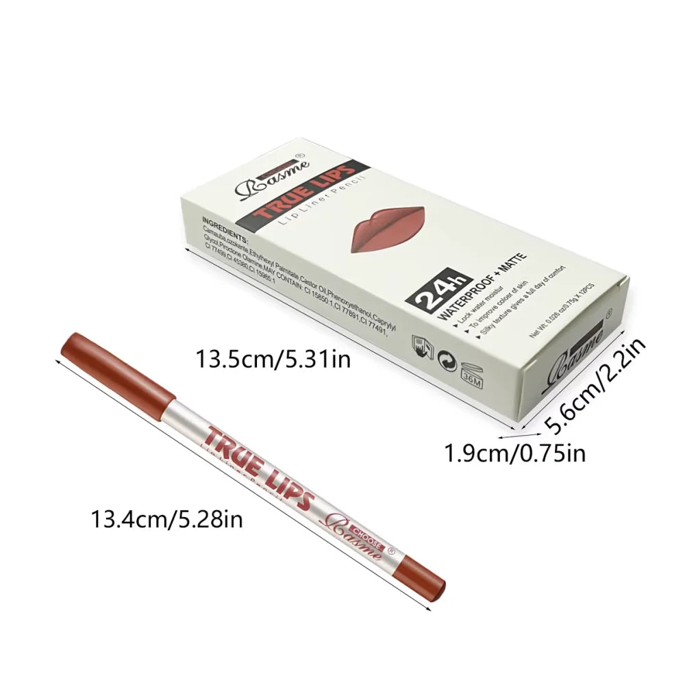 The 12-Piece Lip Liner & Gloss Set
