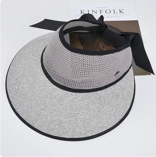 The Adjustable Ribbon Open-Top Straw Hat