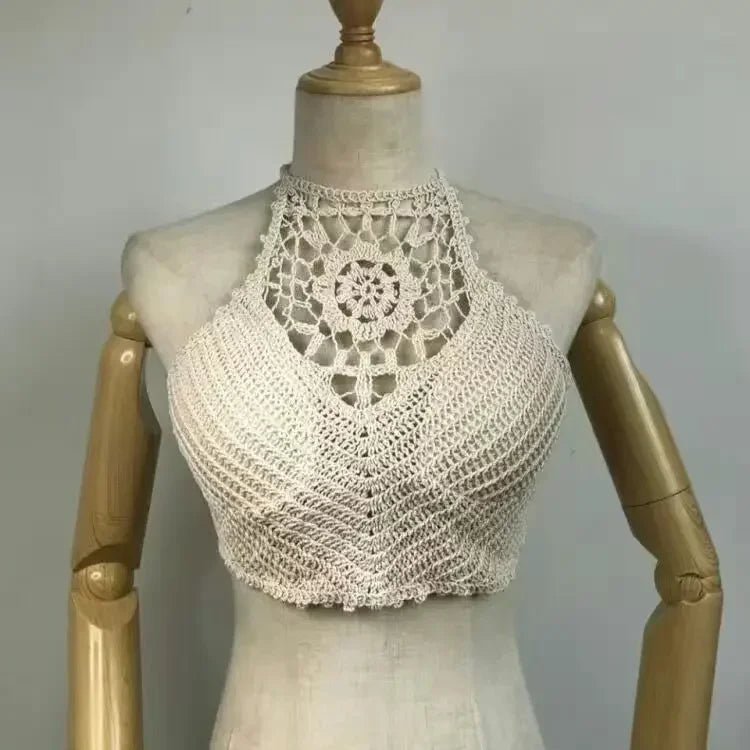 The Tassel Halter Crop Top