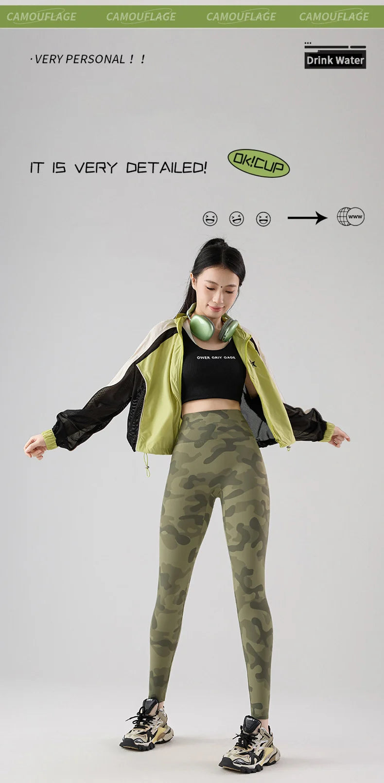 BIVIGAOS Spring Summer New Seamless Camouflage Sharkskin Leggings Women Fashion High Waist Casual Sports Tights Fitness Leggings