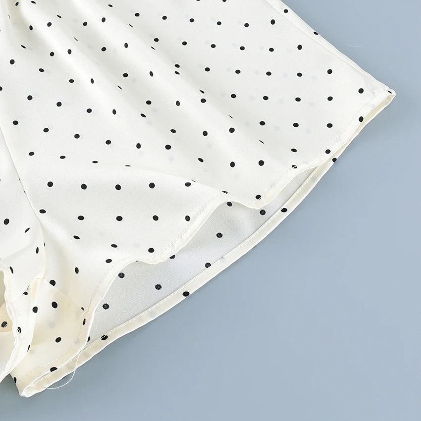 Linad Summer Street Chic Polka Dot Mini Pants Women Casual Loose Elastic Waist Shorts Fashion High Waist Shorts Female 2026
