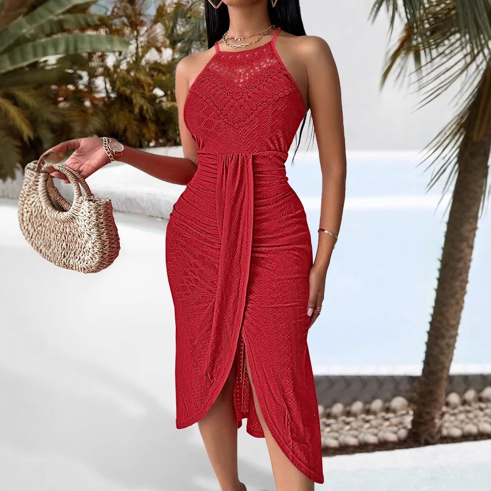 The Strapless Slit Maxi