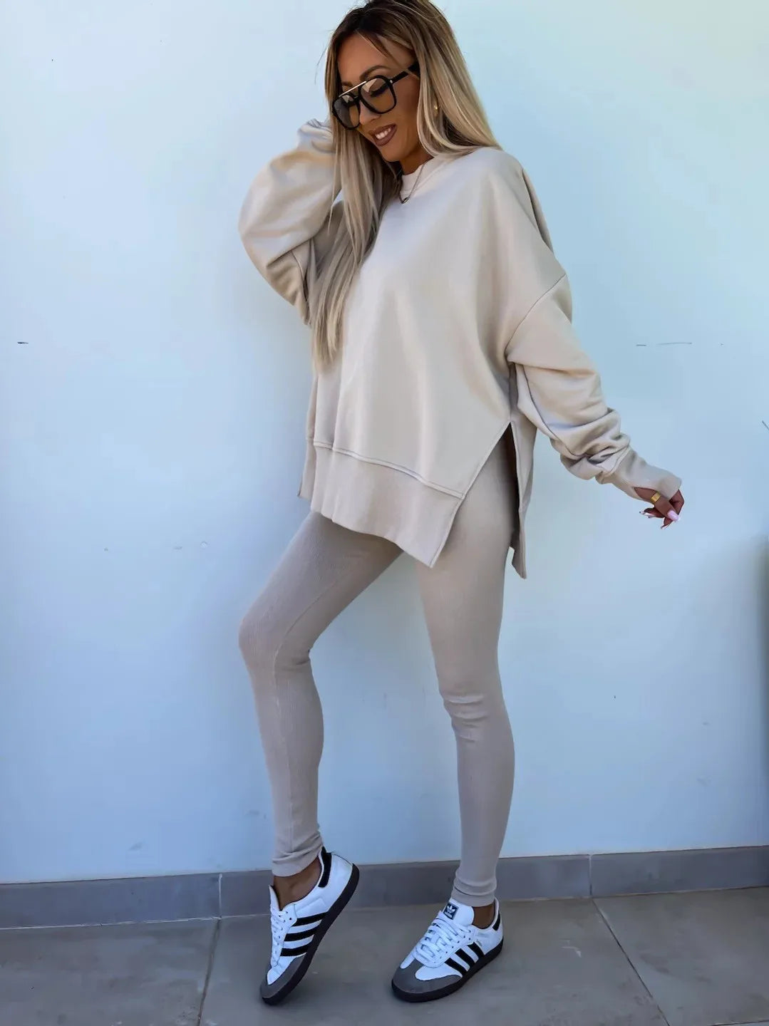 The Oversized Knit Trouser Set