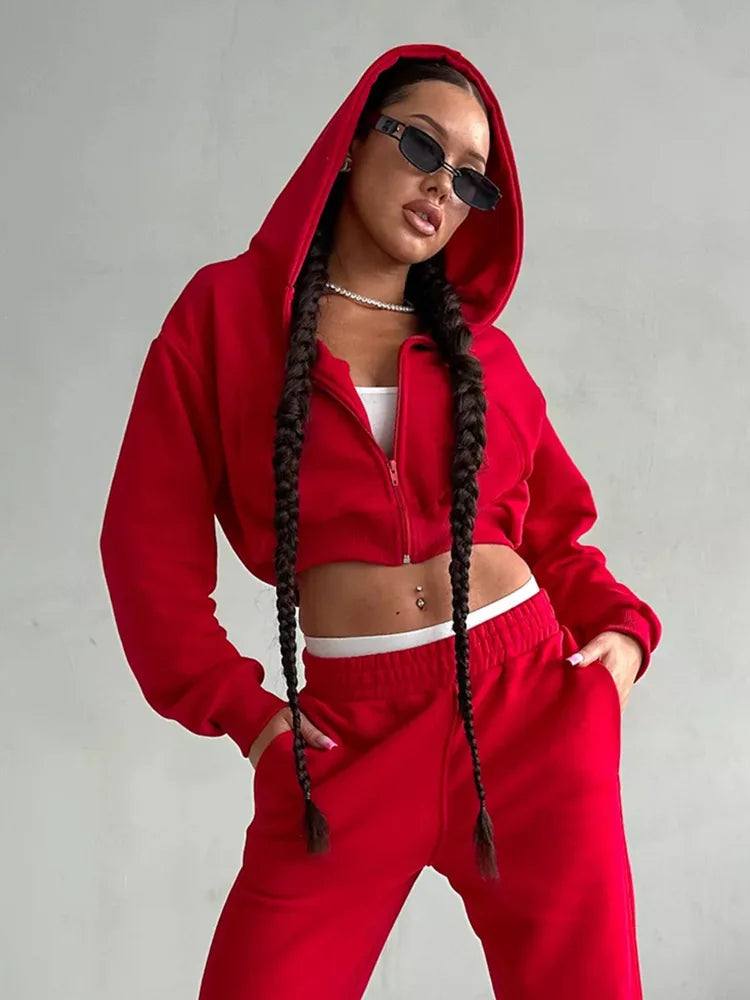 The Zip Hoodie Trouser Set