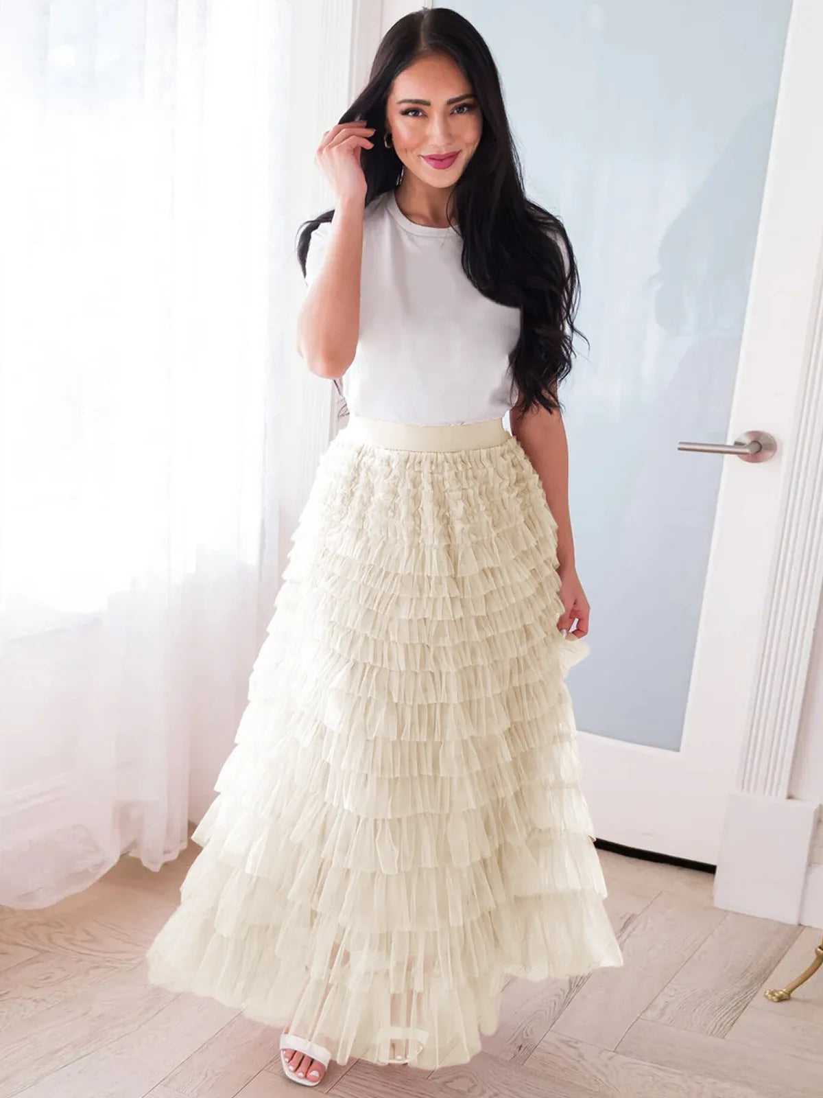 The Boho Multilayer Tulle Maxi