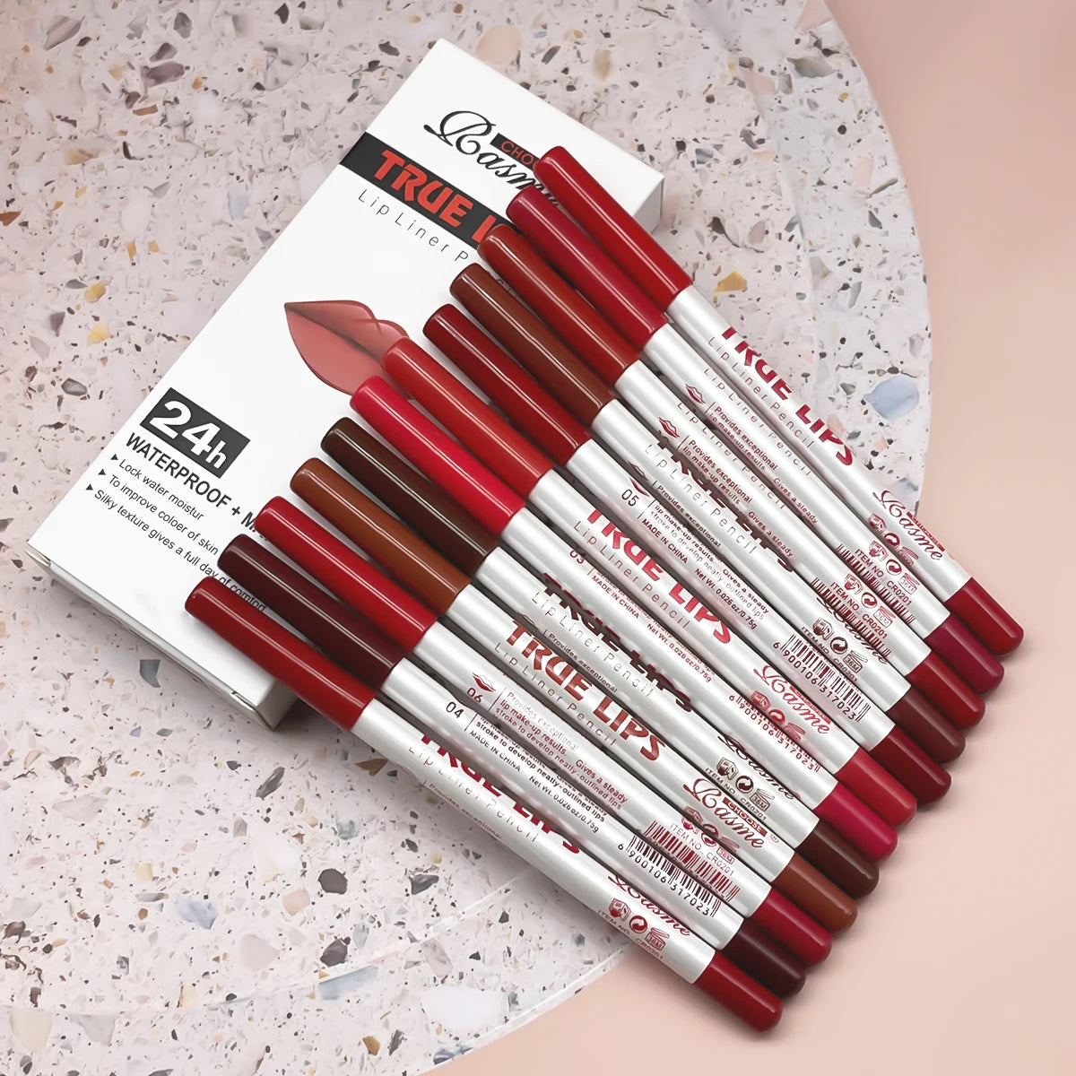 The 12-Piece Lip Liner & Gloss Set