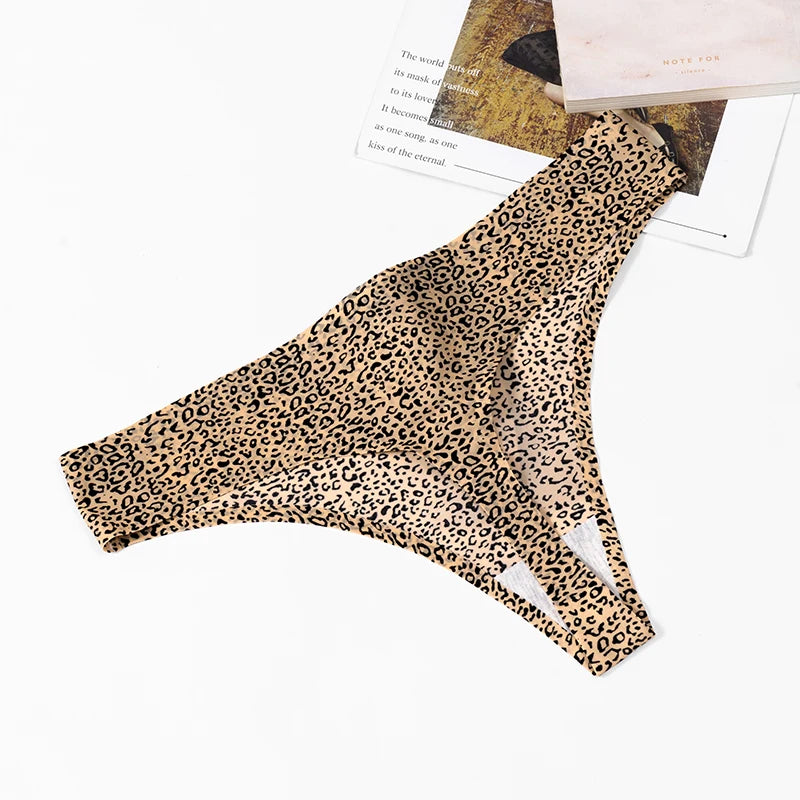 The 3-Pack Leopard Seamless G-String Set