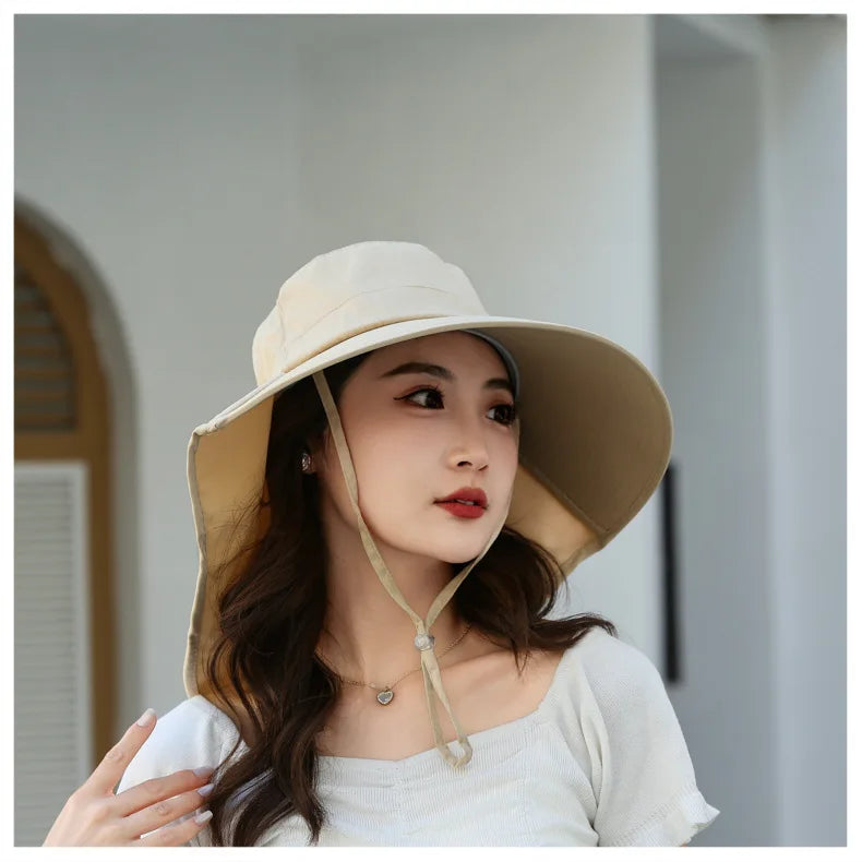 The Wide Brim Neck Cover Safari Cap