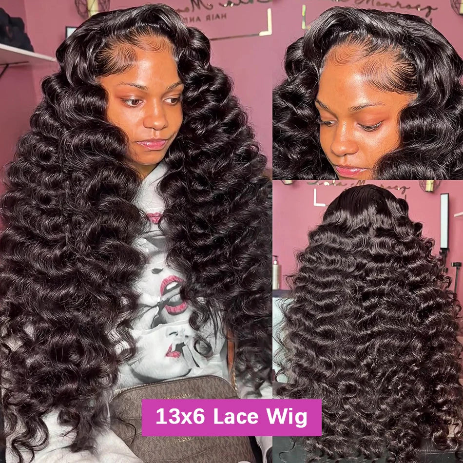 The 250 Density Deep Wave HD Lace Wig