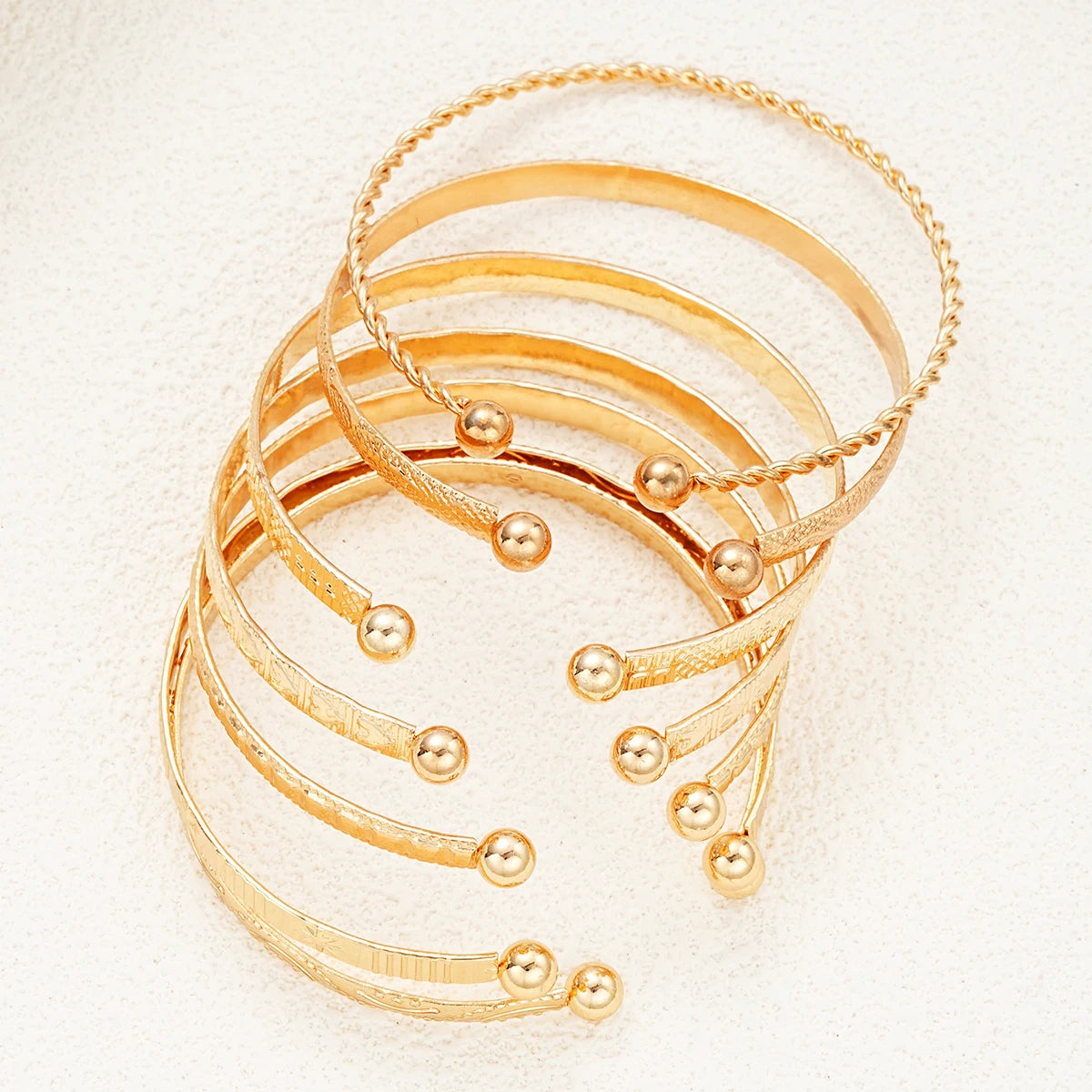 The 7-Piece Goth Bangle Set